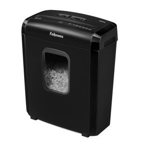 Destructora Fellowes 6M/ Minicorte de 4 x 12mm/ Negra