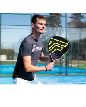 Pala de Pádel Tecnifibre Wall Breaker 360/ Amarilla y Negra