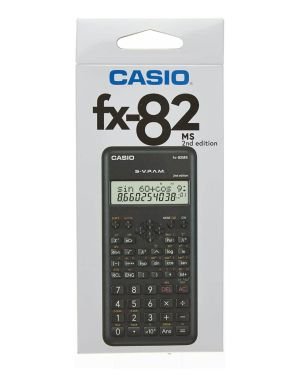 Casio FX-82MS-2-S-ET-B, Calculadora Científica, 1, Negro