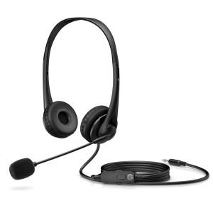 Auriculares HP G2/ con Micrófono/ Jack 3.5/ Negros