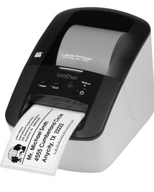 Impresora de Etiquetas Brother QL-700/ Térmica/ Ancho etiqueta 62mm/ USB/ Blanca y Negra