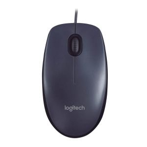 Ratón Logitech M90/ Hasta 1000 DPI/ Gris V2, Ambidiestro, PC, Mac, Portátil, Negro