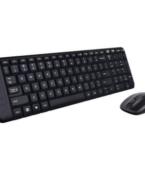 Teclado y Ratón Inalámbricos Logitech Wireless Combo MK220, PC, Portátil, Disposición QWERTY Español – Negro