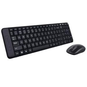 Teclado y Ratón Inalámbricos Logitech Wireless Combo MK220, PC, Portátil, Disposición QWERTY Español – Negro