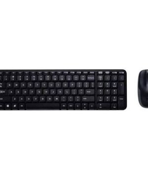 Teclado y Ratón Inalámbricos Logitech Wireless Combo MK220, PC, Portátil, Disposición QWERTY Español – Negro