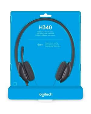 Auriculares Logitech H340/ con Micrófono/ con Supresión de Ruido, USB, PC/Mac/Portátil/Chromebook – Negro