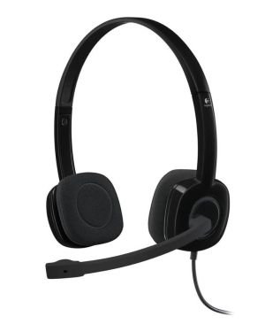 Auriculares Logitech H151/ con Micrófono/ Jack 3.5/ Negros