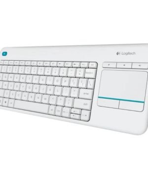 Teclado para Smart TV Logitech Wireless Touch K400 Plus/ Blanco