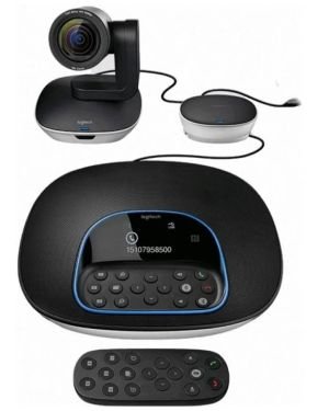 Sistema de Videoconferencia Logitech Group/ Enfoque Automático/ Full HD