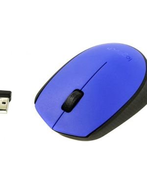 Ratón Inalámbrico Logitech M171/ Hasta 1000 DPI/ Azul