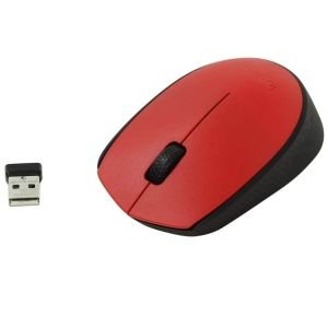 Ratón Inalámbrico Logitech M171/ Hasta 1000 DPI/ Rojo