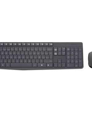 Teclado y Ratón Inalámbricos Logitech MK235 PC/Portátil, Disposición QWERTY Español – Negro