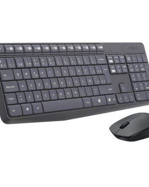 Teclado y Ratón Inalámbricos Logitech MK235 PC/Portátil, Disposición QWERTY Español – Negro