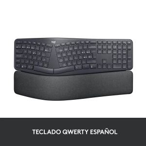 Teclado Inalámbrico por Bluetooth Logitech Ergo K860 compatible con Windows/Mac, Disposición QWERTY