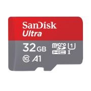 SanDisk Ultra 32 GB microSDHC Memory Card + SD Adapter with A1 App Performance Up to 120 MB/s, Class 10, U1 (Twin Pack)