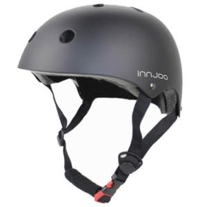 Innjoo IJ-Helmet-BLK Casco Patinete Eléctrico, Bicicleta Urbana, Patines y Skateboard, Adultos Unisex, Negro, Talla L