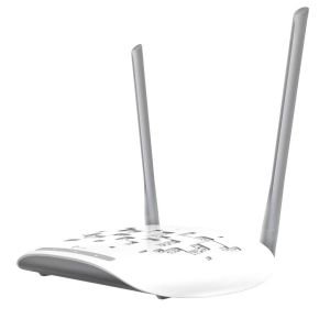 TP-Link Punto de acceso WLAN TL-WA801N de 300 Mbps a 2,4 GHz (cliente, Bridget, repetidor Universal/WDFS), 1 Ethernet de 10/100 Mbps, WPS, dos antenas fijas) blanco