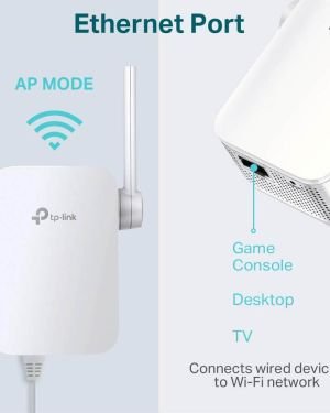 Repetidor/ AP Inalámbrico TP-Link TL-WA855RE 300Mbps/ 2 Antenas