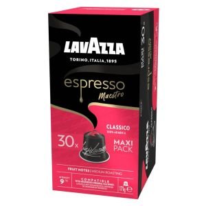 Cápsulas Lavazza Espresso Maestro Clásico para cafeteras Nespresso/ Caja de 30