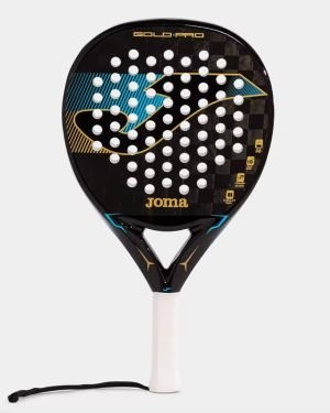 Pala de Pádel Joma Gold Pro/ Negra y Turquesa