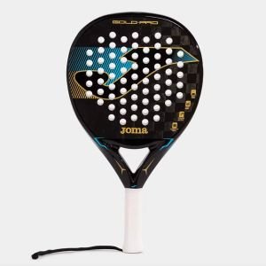 Pala de Pádel Joma Gold Pro/ Negra y Turquesa