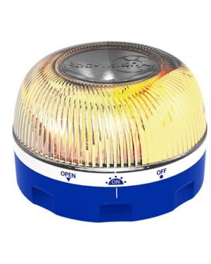 BALIZA DE Emergencia LED V16 HE Z-1075 HOMOLOGADA Base IMANTADA A Pilas Rec Flash