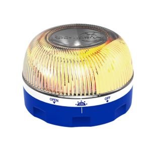 BALIZA DE Emergencia LED V16 HE Z-1075 HOMOLOGADA Base IMANTADA A Pilas Rec Flash