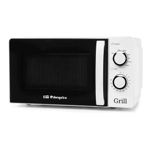 Microondas Orbegozo MIG 2130/ 700W/ Capacidad 20L/ Función Grill/ Blanco