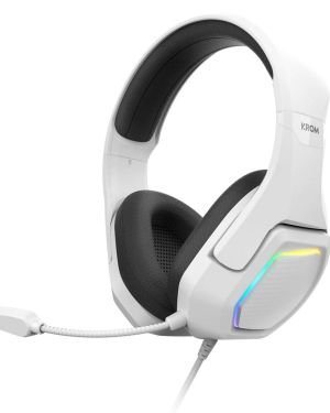 Auriculares Gaming con Micrófono Krom Kopa 7.1/ USB 2.0/ Blancos