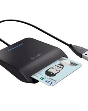 Trust Primo Lector DNI Electrónico USB, 23890 para Mac y Windows – Negro