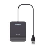 Trust Primo Lector DNI Electrónico USB, 23890 para Mac y Windows – Negro