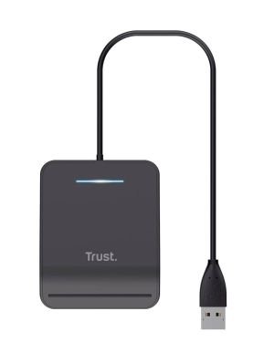 Trust Primo Lector DNI Electrónico USB, 23890 para Mac y Windows – Negro