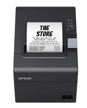 Impresora de Tickets Epson TM-T20III/ Térmica/ Ancho papel 80mm/ USB-RS232/ Negra