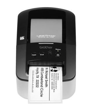 Impresora de Etiquetas Brother QL-700/ Térmica/ Ancho etiqueta 62mm/ USB/ Blanca y Negra