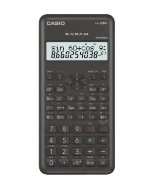 Casio FX-82MS-2-S-ET-B, Calculadora Científica, 1, Negro