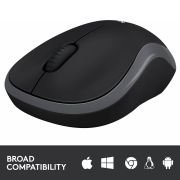 Ratón Inalámbrico Logitech M185/ Hasta 1000 DPI, Ambidiestro, Compatible con PC, Mac, Portátil – Gris