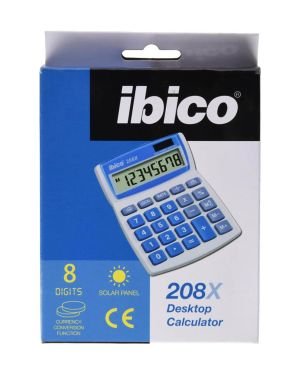 Ibico Rexel Ibico 208X – Calculadora de sobremesa con pantalla LCD de 8 dígitos