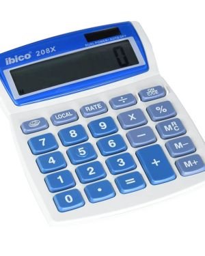 Ibico Rexel Ibico 208X – Calculadora de sobremesa con pantalla LCD de 8 dígitos