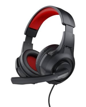 Auriculares Gaming con Micrófono Trust Gaming 24785/ Jack 3.5/ Rojos y Negros