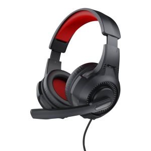 Auriculares Gaming con Micrófono Trust Gaming 24785/ Jack 3.5/ Rojos y Negros