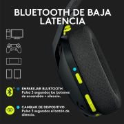 Auriculares Gaming Inalámbrico con Micrófono Logitech G435/ Bluetooth/ Negro y Amarillo Fluorescente