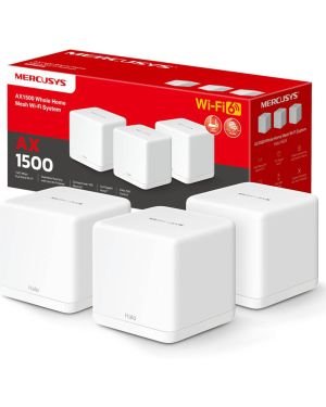 MERCUSYS Halo H1500X(3-Pack)-AX1500 Sistema WiFi 6 Mesh, 3X Puerto Gigabit Ethernet