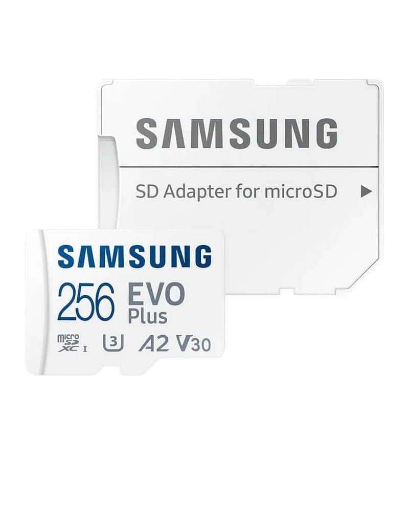 Tarjeta de Memoria Samsung EVO Plus 2023 256GB microSD XC con Adaptador/ Clase 10/ 160MBs