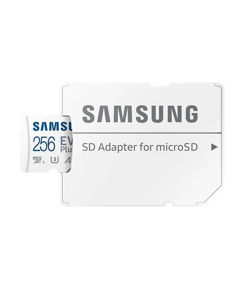 Tarjeta de Memoria Samsung EVO Plus 2023 256GB microSD XC con Adaptador/ Clase 10/ 160MBs