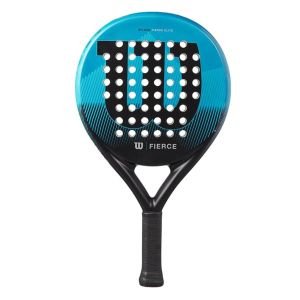 Pala de Pádel Wilson Fierce Elite 2/ Azul y NegroWilson Fierce Elite 2/ Azul y Negro