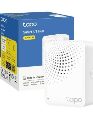 TP-Link Tapo H100 Smart Hub con 19 Tonos, Control Inteligente centralizado Hogar, Enlace a WiFi hasta 64 Dispositivos