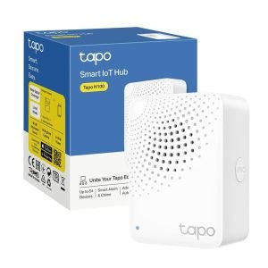 TP-Link Tapo H100 Smart Hub con 19 Tonos, Control Inteligente centralizado Hogar, Enlace a WiFi hasta 64 Dispositivos