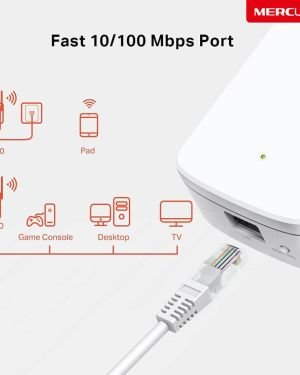 MERCUSYS – ME30 AC1200 Repetidor wifi, 5 GHz & 2.4 GHz, 2 Antenas Externas