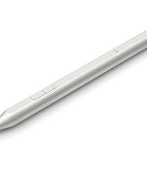 HP Lápiz Electrónico Inclinable Recargable MPP 2.0 para Pantallas Táctiles – (Batería hasta 30 Días, Carga USB-C, Puntas Intercambiables), Plata