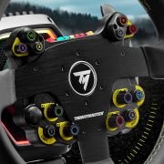 Thrustmaster EVO Racing 32R Leather, Aro de Volante Redondo Forrado en Cuero y Buje Desmontable, para PC, PlayStation 4, PlayStation 5, Xbox, Xbox One